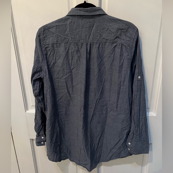 J. Crew Chambray Button Up Top - Picture 3 of 3